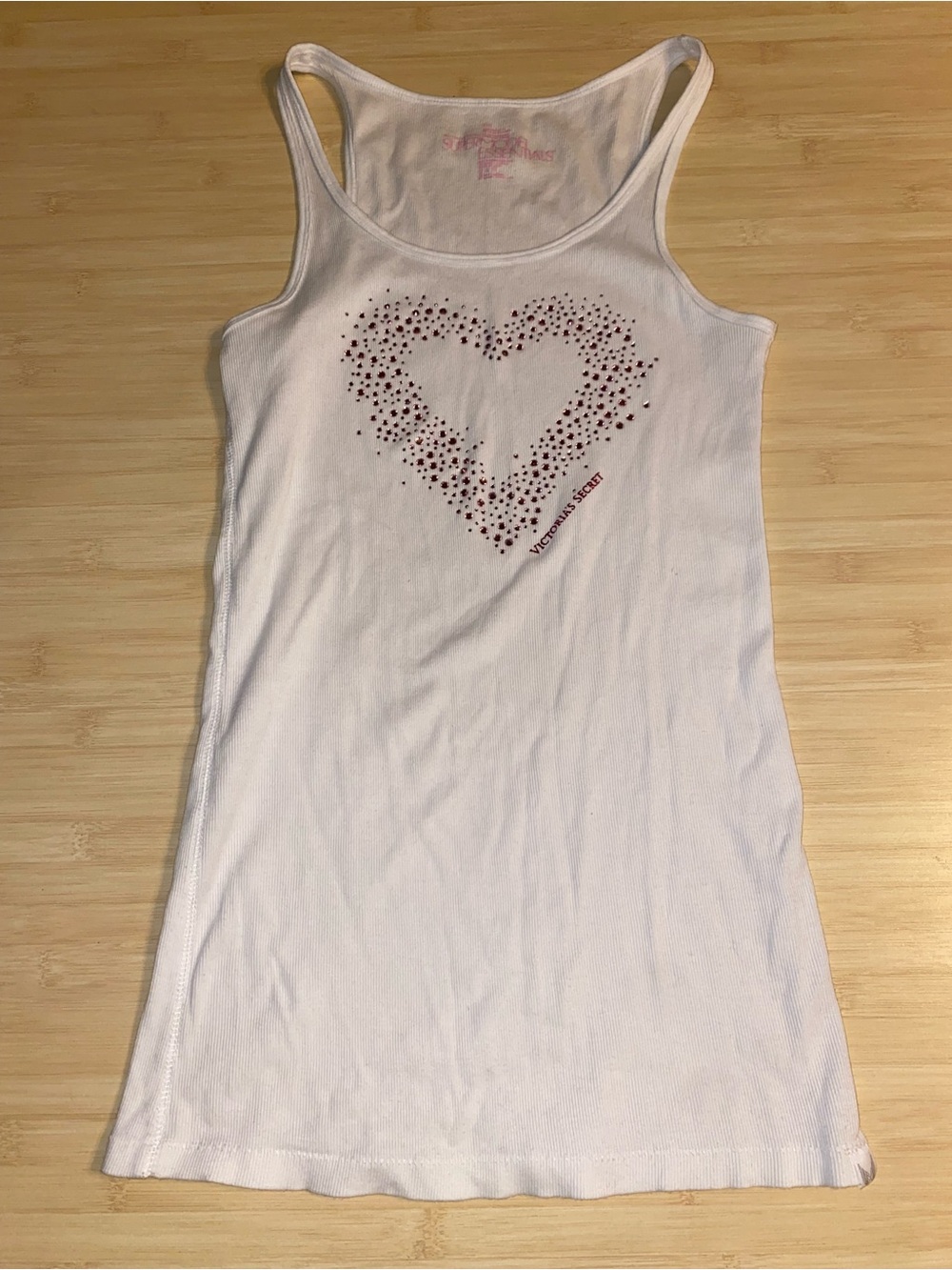 Vintage y2k Victoria's Secret Supermodel Essentials rhinestone tank top Large